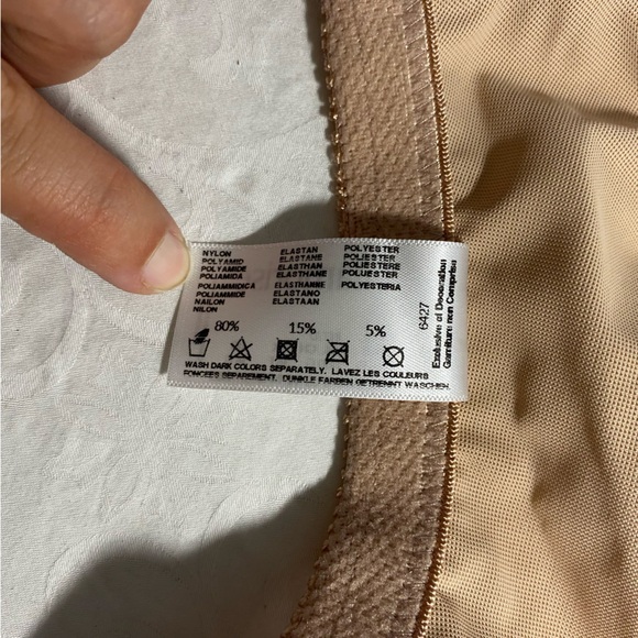 Glamorise Wonder Wire Front Closure Sheer Lace Cream Nude Demi Underwire Bra 36G - Picture 4 of 11